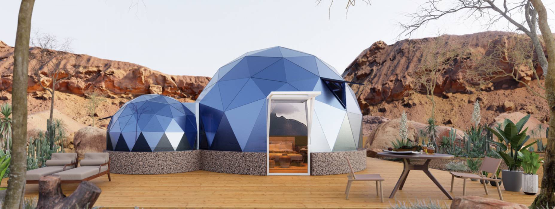 宁武县球形智能光伏玻璃星空房